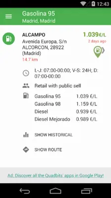 Gasolina y Diesel España android App screenshot 9