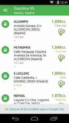 Gasolina y Diesel España android App screenshot 12