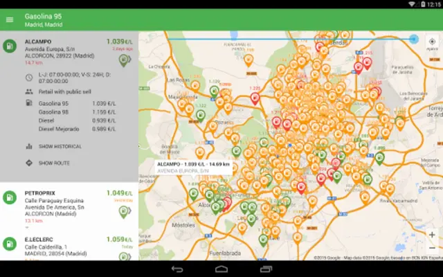 Gasolina y Diesel España android App screenshot 2